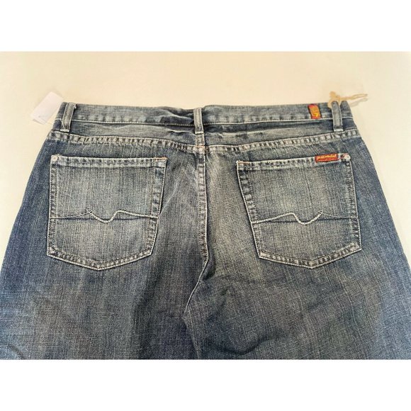 NWT 7 jeans for all mankind for men size 38 STRAIGHT BLUE COLOR - Picture 5 of 6